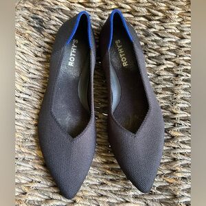 Rothy's Women's Black and Blue Flats